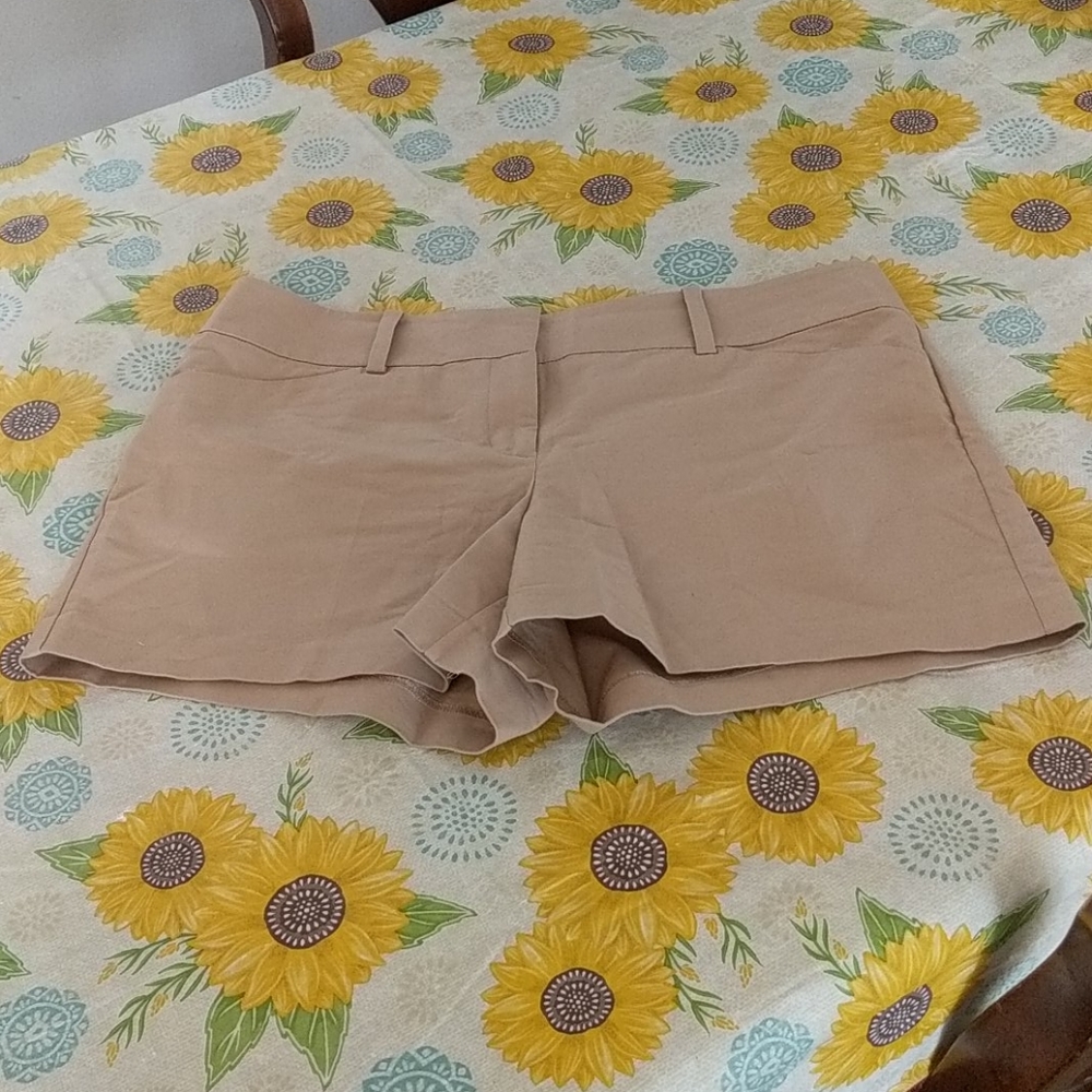 Ann Taylor Signature Tan Dress Shorts .Size 14 New With Tag .